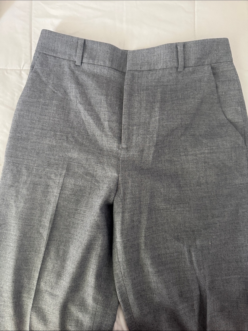 Club Monaco Tailored Gray Flat-Front Dress pants
